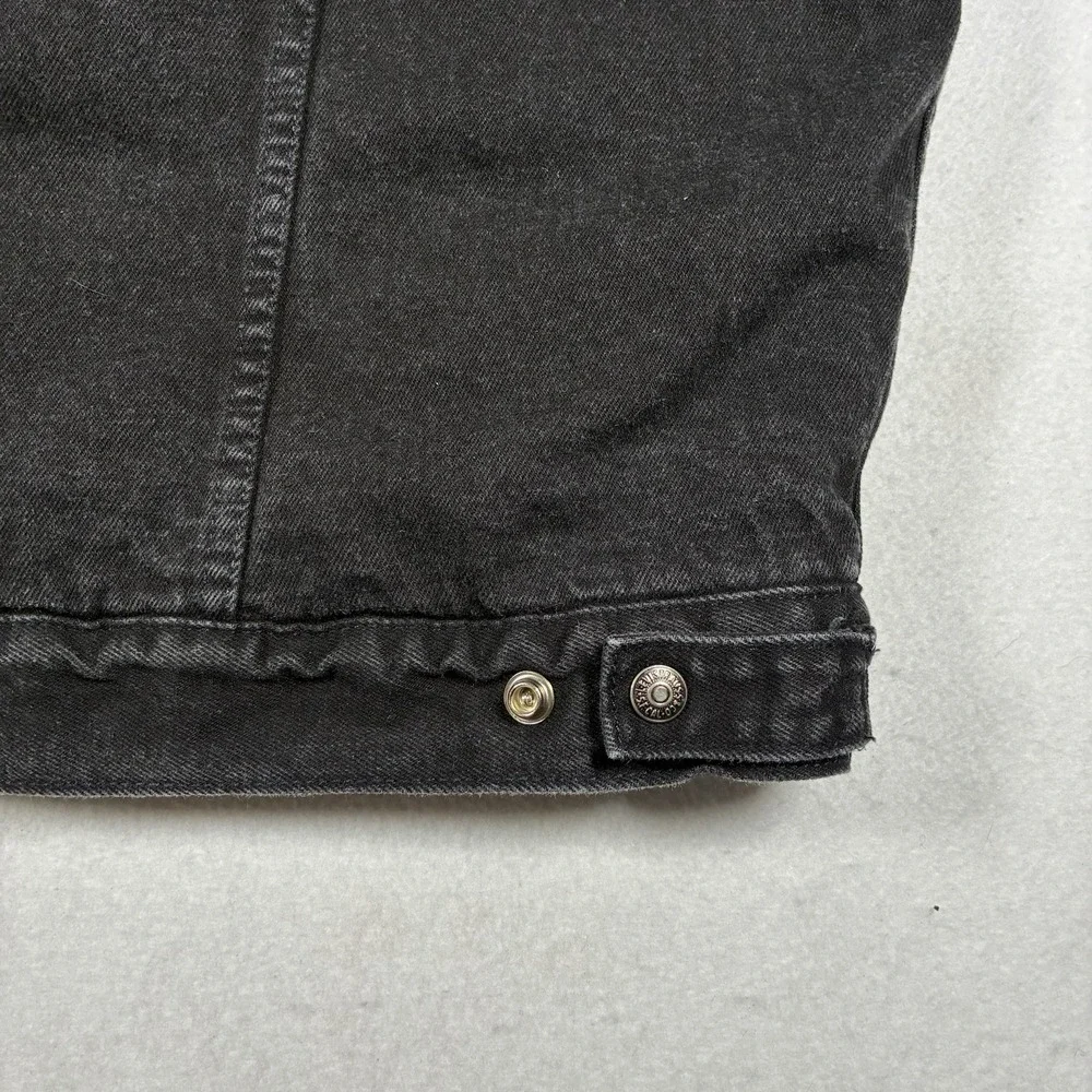 VTG 1995 Levis 70629 Blackout Mens L Sherpa Lined Denim Trucker Type 3 Jacket